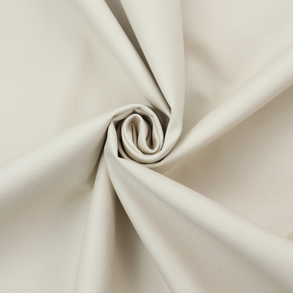 A solid pearl-coloured fabric texture with a fine, smooth weave.