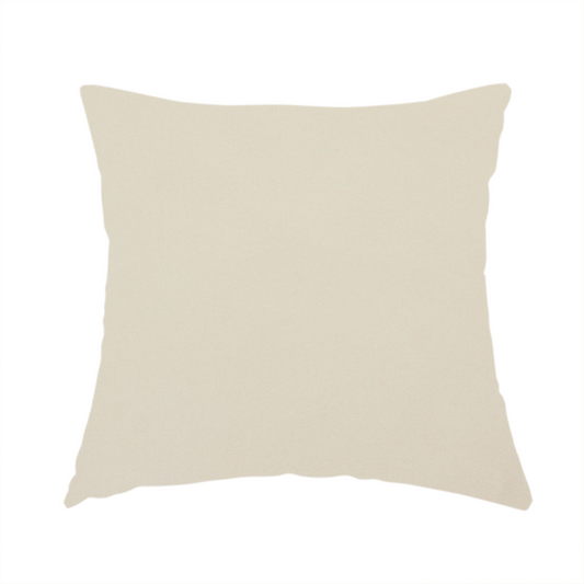 The fabric used to create this handmade cushion is a solid champagne-coloured Hallstatt faux leather fabric texture with a smooth, fine finish.