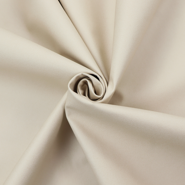 A solid champagne-coloured Hallstatt faux leather fabric texture with a smooth, fine finish.