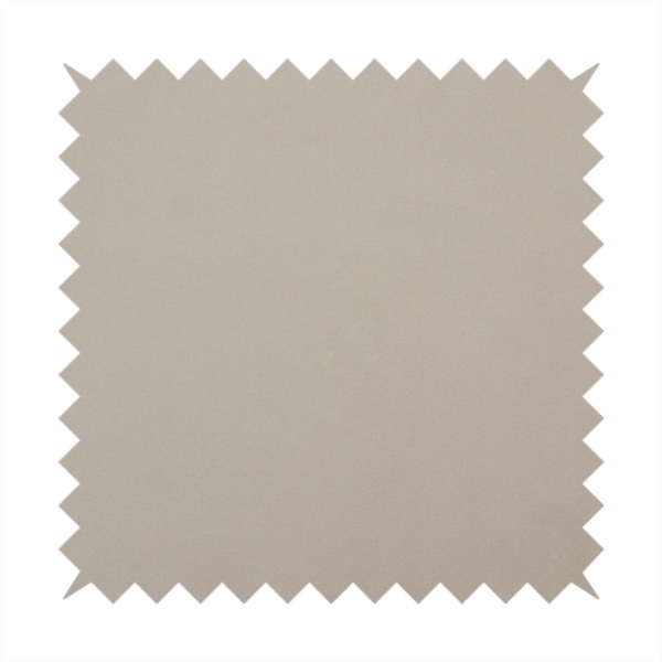 A solid taupe-coloured Hallstatt faux leather fabric texture with a smooth, fine finish.