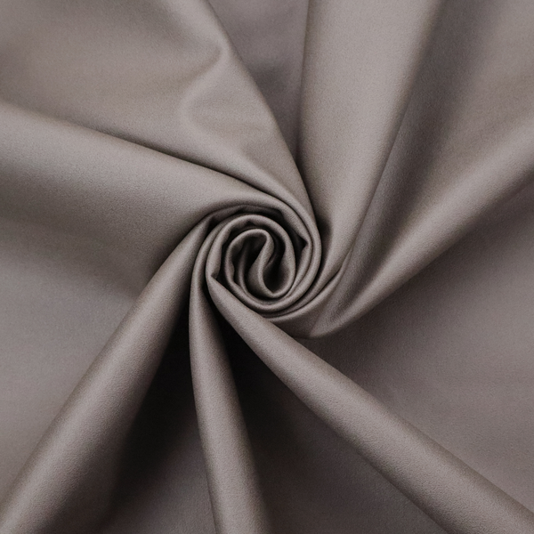 A solid brown-coloured Hallstatt faux leather fabric texture with a smooth, fine finish.