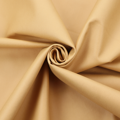 A solid yellow-coloured Hallstatt faux leather fabric texture with a smooth, fine finish.