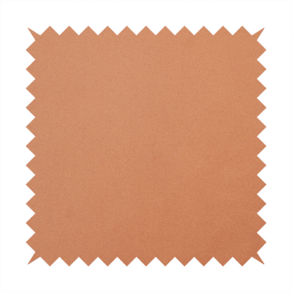 A solid orange-coloured Hallstatt faux leather fabric texture with a smooth, fine finish.