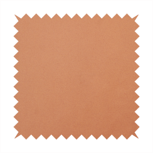 A solid orange-coloured Hallstatt faux leather fabric texture with a smooth, fine finish.