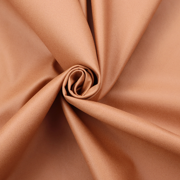 A solid orange-coloured Hallstatt faux leather fabric texture with a smooth, fine finish.