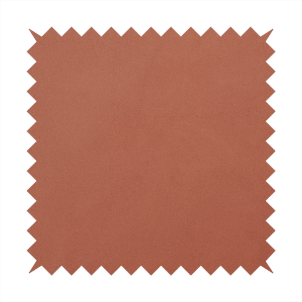 A solid rust-coloured Hallstatt faux leather fabric texture with a smooth, fine finish.