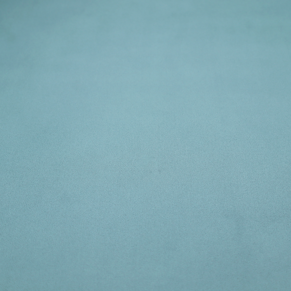 Plain, solid blue-coloured Hallstatt faux leather fabric texture with a smooth, fine finish.