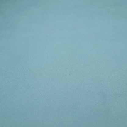 Plain, solid blue-coloured Hallstatt faux leather fabric texture with a smooth, fine finish.