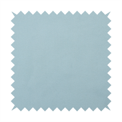 Plain, solid light blue-coloured Hallstatt faux leather fabric texture with a smooth, fine finish.
