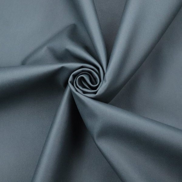 Plain, solid dark blue-coloured Hallstatt faux leather fabric texture with a smooth, fine finish.