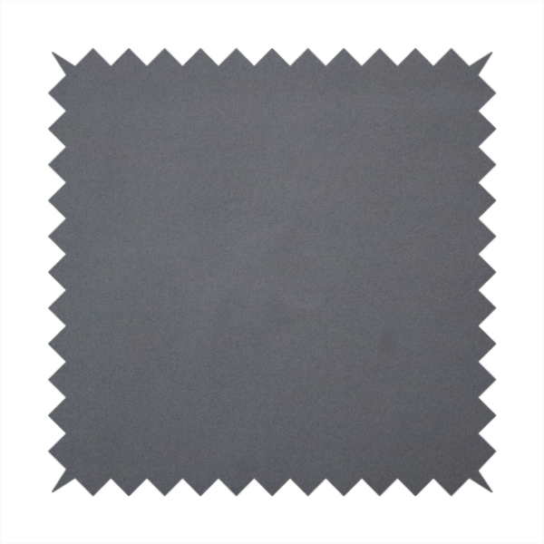 Plain, solid charcoal grey-coloured Hallstatt faux leather fabric texture with a smooth, fine finish.