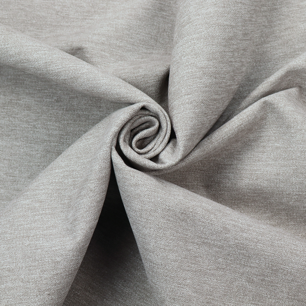 A solid dark beige woven textile with a fine, subtle textured weave.