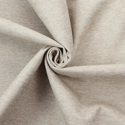 A solid beige woven textile with a fine, subtle textured weave.
