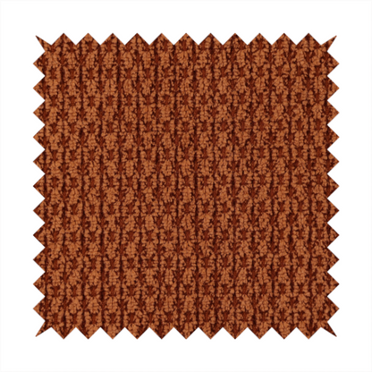 Chicago Bobble Effect Chenille Upholstery Fabric Burnt Orange Colour CTR-373