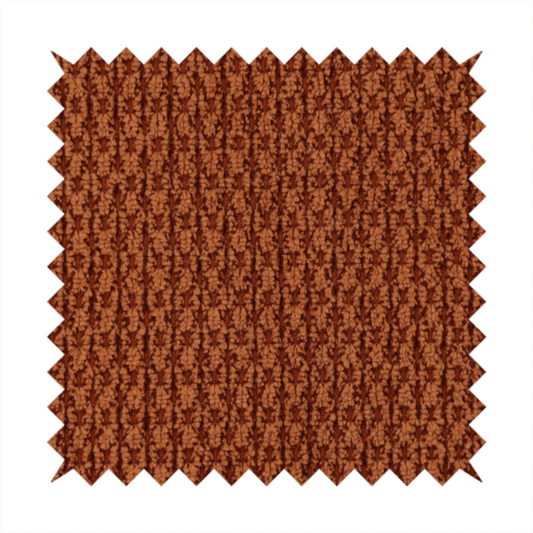 Chicago Bobble Effect Chenille Upholstery Fabric Burnt Orange Colour CTR-373