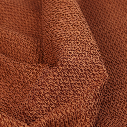 Chicago Bobble Effect Chenille Upholstery Fabric Burnt Orange Colour CTR-373