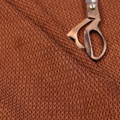 Chicago Bobble Effect Chenille Upholstery Fabric Burnt Orange Colour CTR-373