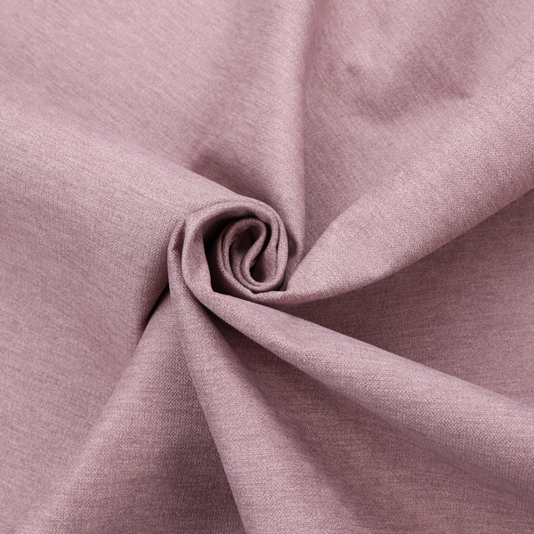 A solid pink woven textile with a fine, subtle textured weave.