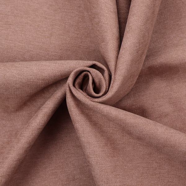 A solid muted pink or dusty rose woven textile with a fine, subtle textured weave.