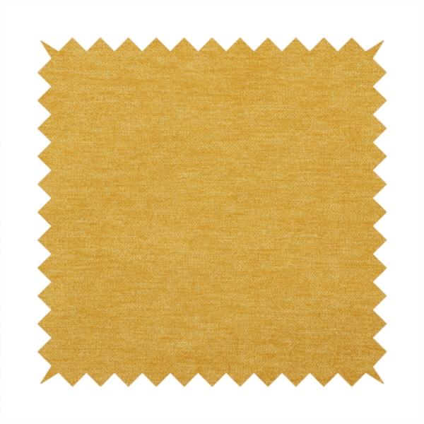 A solid mustard yellow woven textile with a fine, subtle textured weave.