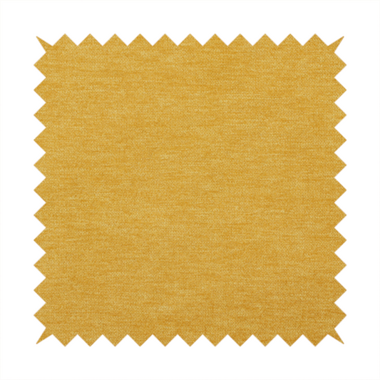 A solid mustard yellow woven textile with a fine, subtle textured weave.