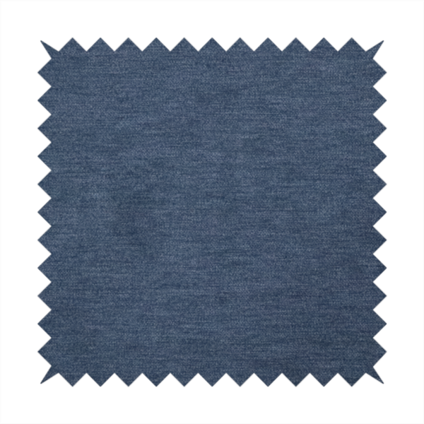 A solid blue woven textile with a fine, subtle textured weave.
