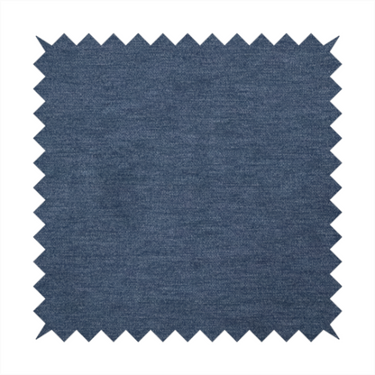 A solid blue woven textile with a fine, subtle textured weave.