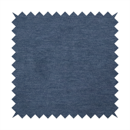 A solid blue woven textile with a fine, subtle textured weave.