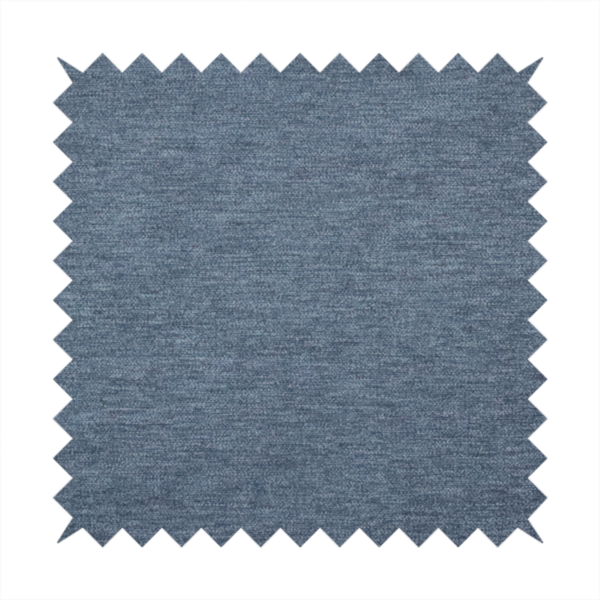 A solid light blue or steel blue woven textile with a fine, subtle textured weave.