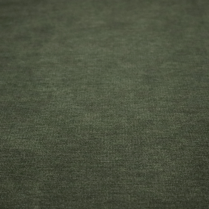 A solid dark green woven fabric swatch with a fine, subtle texture.