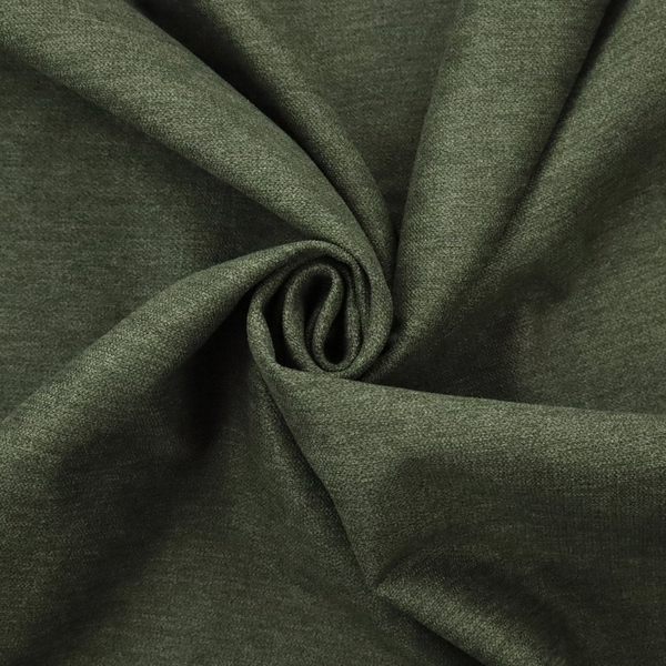 A solid dark green woven fabric swatch with a fine, subtle texture.