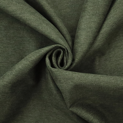 A solid dark green woven fabric swatch with a fine, subtle texture.