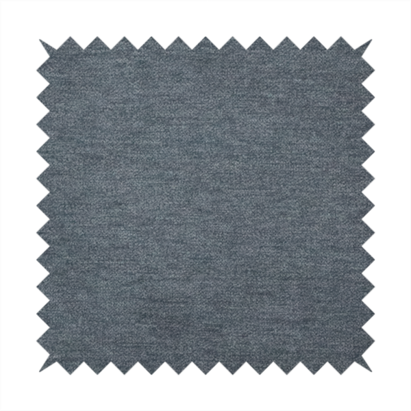 A solid dark denim blue or slate blue woven textile with a fine, subtle textured weave.