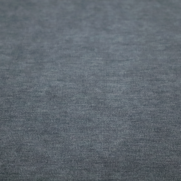A solid dark denim blue or slate blue woven textile with a fine, subtle textured weave.