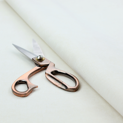 A light grey or off-white fabric with a tight, fine weave texture.