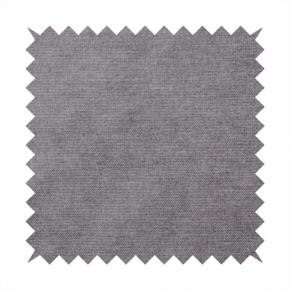 A textured, medium grey woven upholstery fabric.