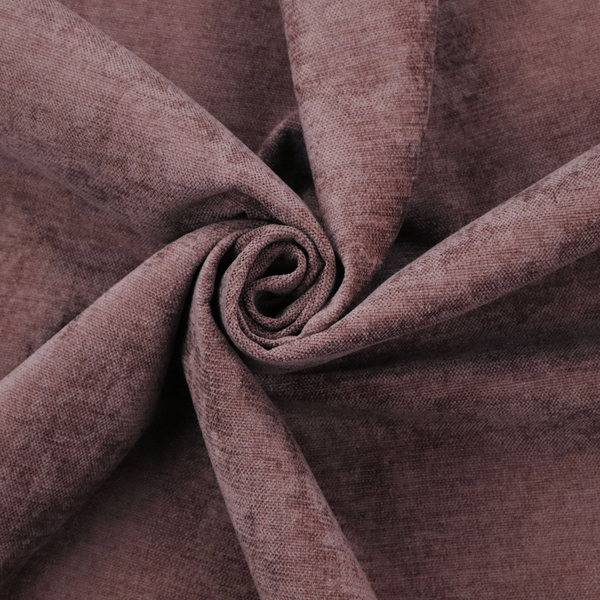 A textured, dusty mauve or muted purple woven upholstery fabric.