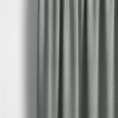 Astro Textured Hopsack Plain Grey Silver Colour Upholstery Fabric CTR-38 - Made To Measure Curtains