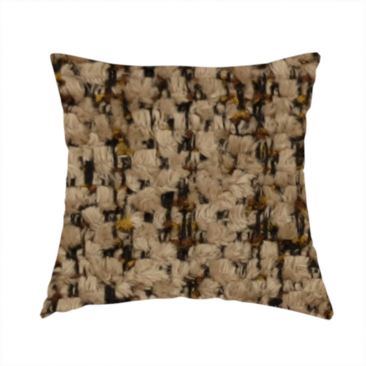 Wellington Chunky Chenille Weave Upholstery Fabric Beige Colour CTR-39 - Handmade Cushions