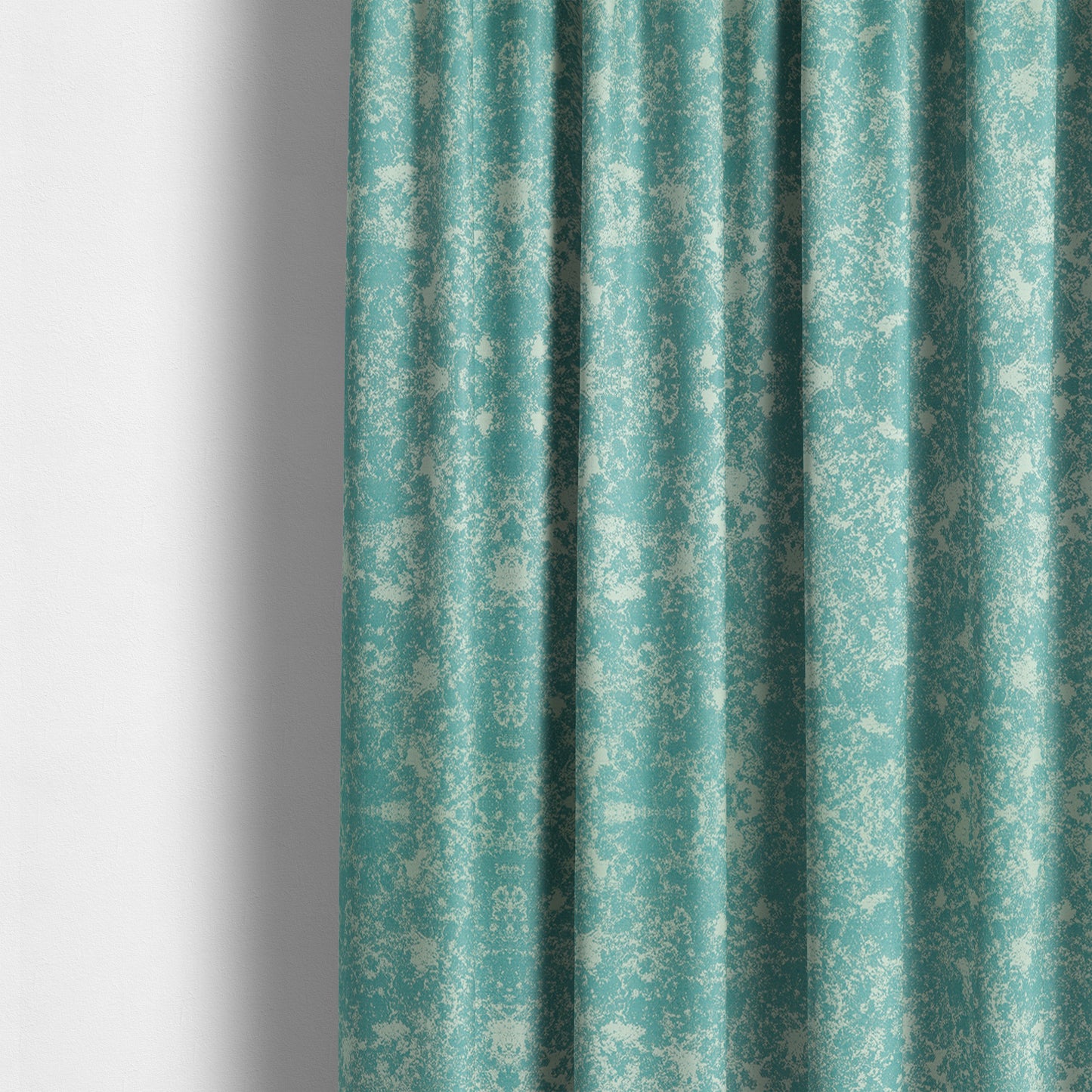 Mica Designer Fabrics Semi Plain Abstract Pattern Chenille Upholstery Fabric In Blue Colour CTR-393 - Made To Measure Curtains