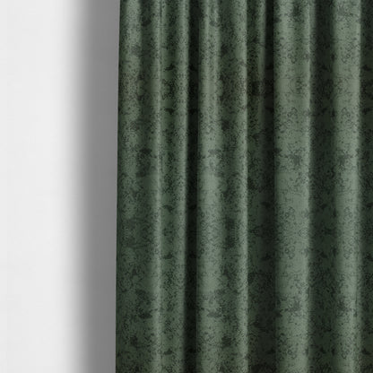 Mica Designer Fabrics Semi Plain Abstract Pattern Chenille Upholstery Fabric In Black Grey Colour CTR-399 - Made To Measure Curtains