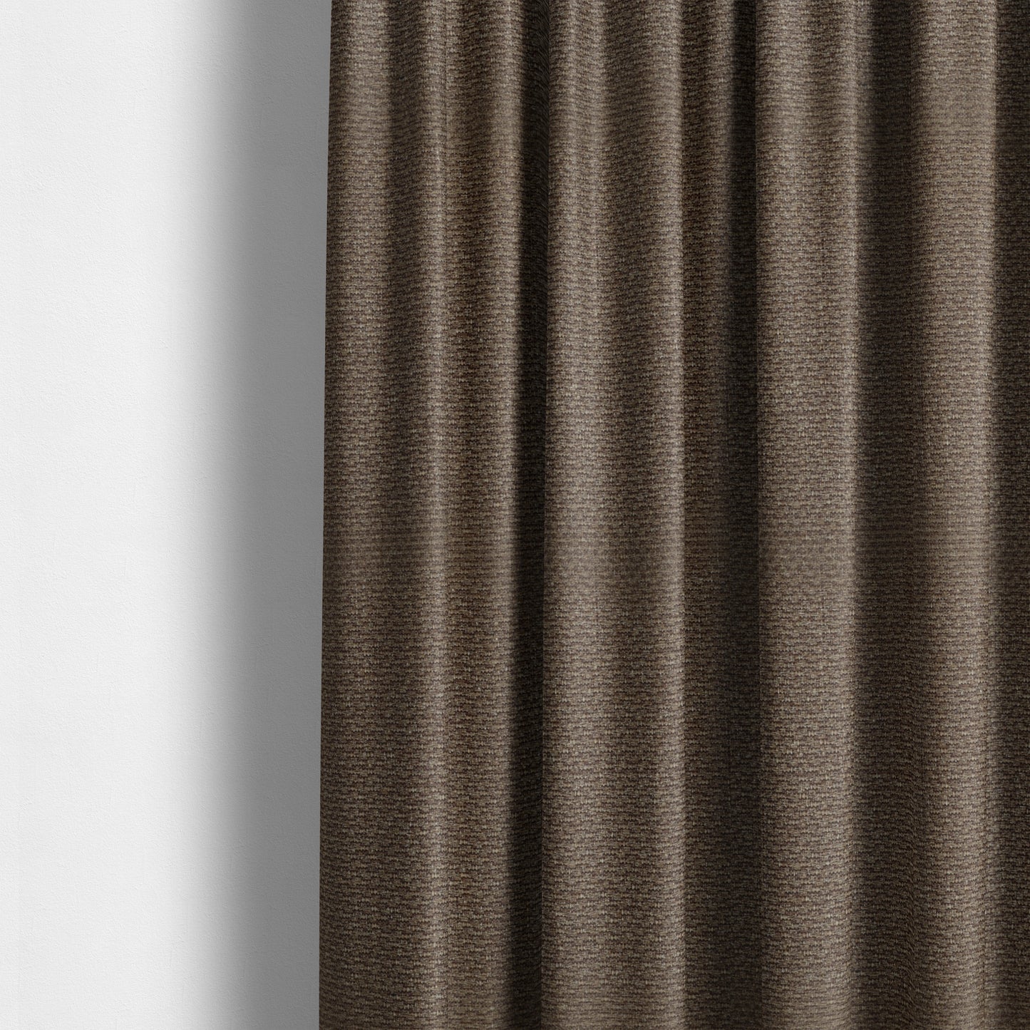 Astro Textured Hopsack Plain Brown Bronze Colour Upholstery Fabric CTR-41 - Made To Measure Curtains