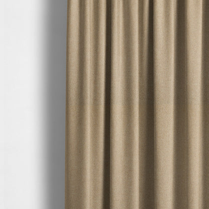 Astro Textured Basket Weave Plain Gold Colour Upholstery Fabric CTR-43 - Made To Measure Curtains