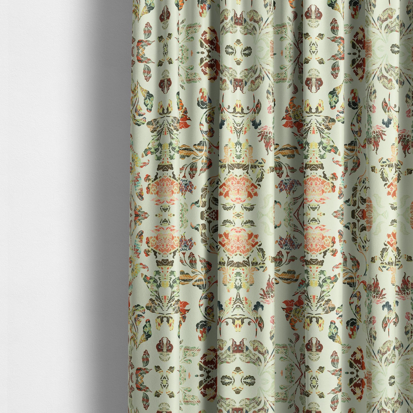 Freedom Printed Velvet Fabric Tropical Colours Full Of Floral Printed Upholstery Fabrics CTR-513 - Made To Measure Curtains