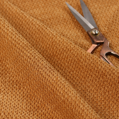 Chicago Bobble Effect Chenille Upholstery Fabric Yellow Colour CTR-595