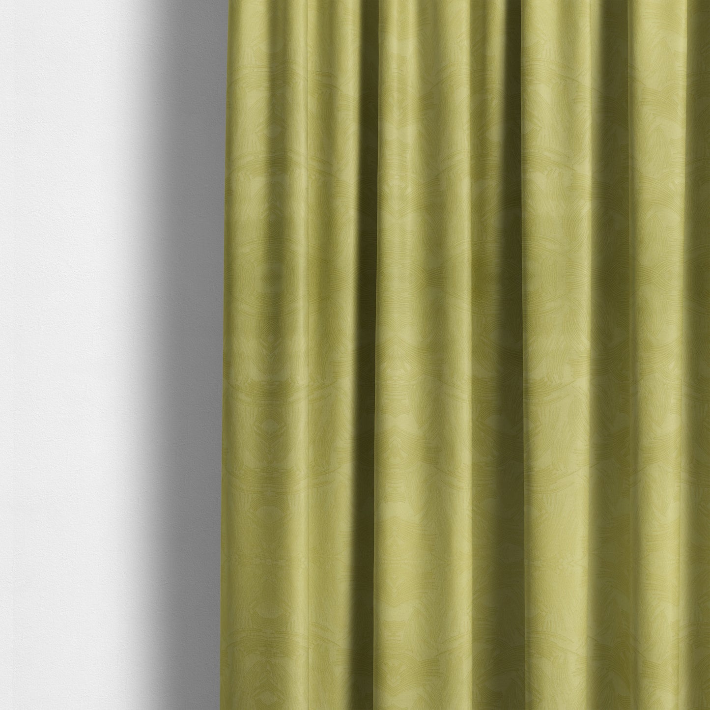 Cairo Moleskin Textured Dull Velvet Claw Pattern Curtain Furnishing Yellow Fabric CTR-622 - Made To Measure Curtains