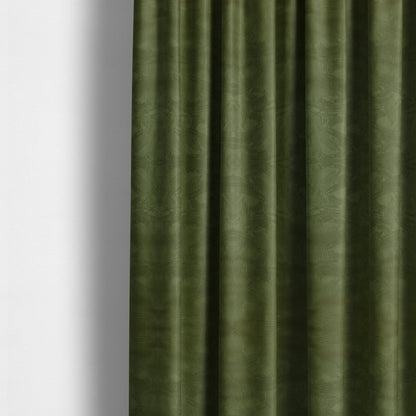 Cairo Moleskin Textured Dull Velvet Claw Pattern Curtain Furnishing Green Fabric CTR-623 - Made To Measure Curtains