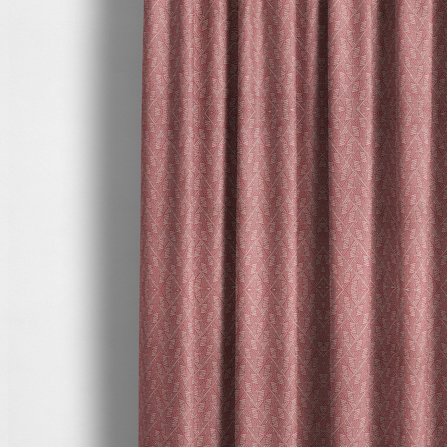 Act Semi Plain Pattern Chenille Textured Pink Colour Curtain Upholstery Fabric CTR-653 - Made To Measure Curtains