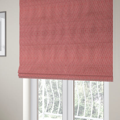 Act Semi Plain Pattern Chenille Textured Pink Colour Curtain Upholstery Fabric CTR-653 - Roman Blinds