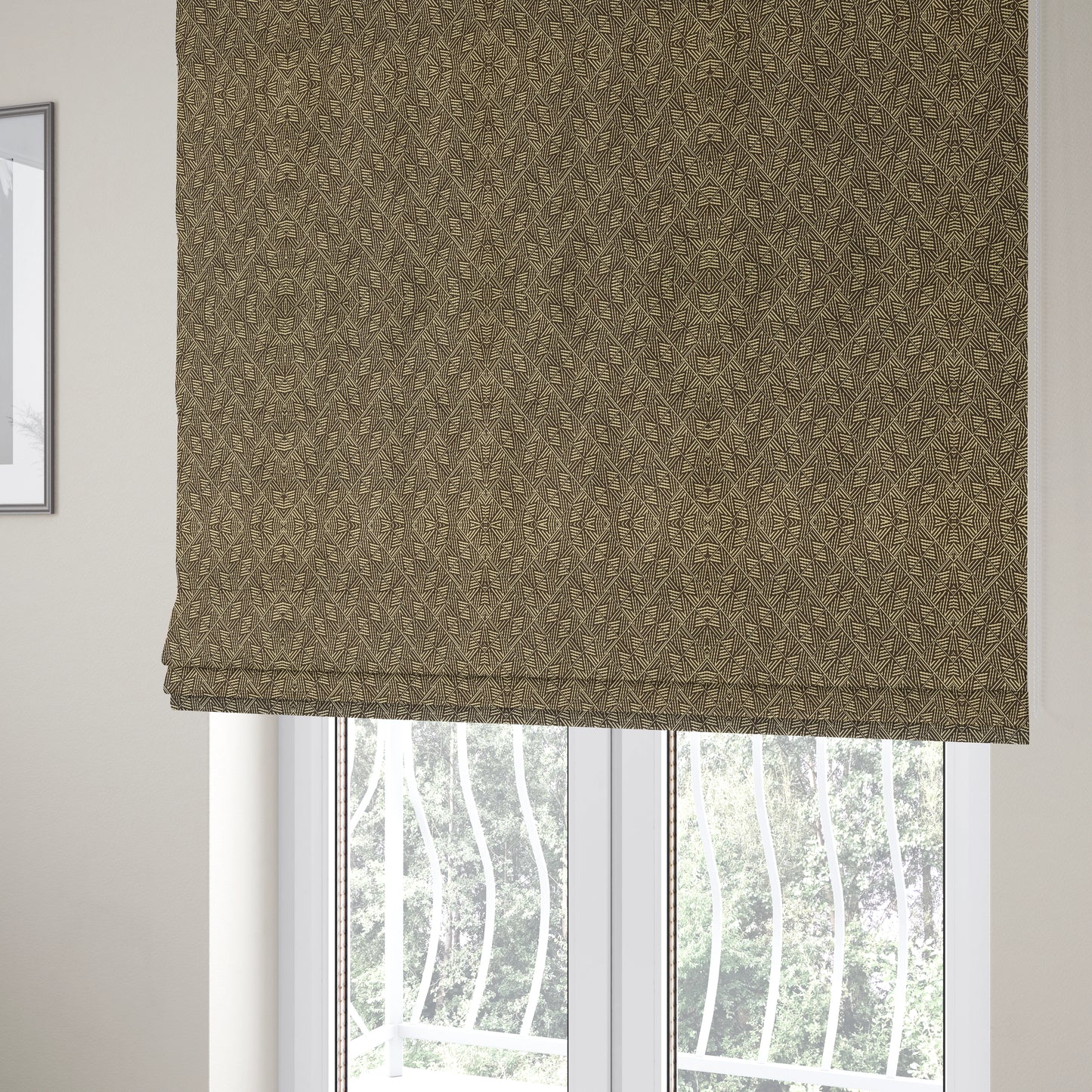 Act Semi Plain Pattern Chenille Textured Brown Colour Curtain Upholstery Fabric CTR-657 - Roman Blinds